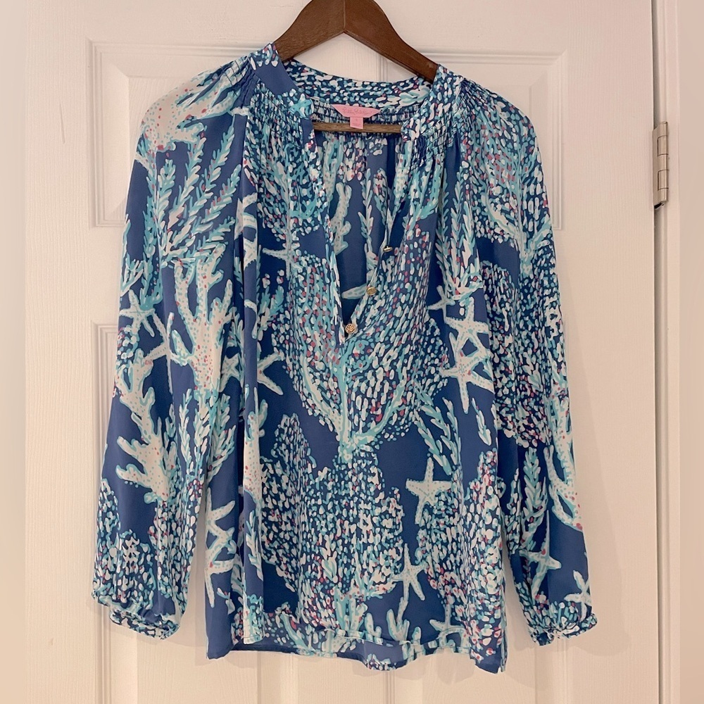 Lilly Pulitzer Captiva Cover Up Tunic Top